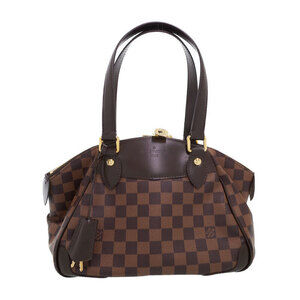 Louis Vuitton Damier Ebene Brown Verona Semi Shoulder Bag
